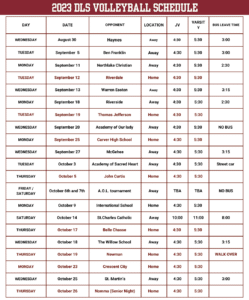 Volleyball Schedule (2)