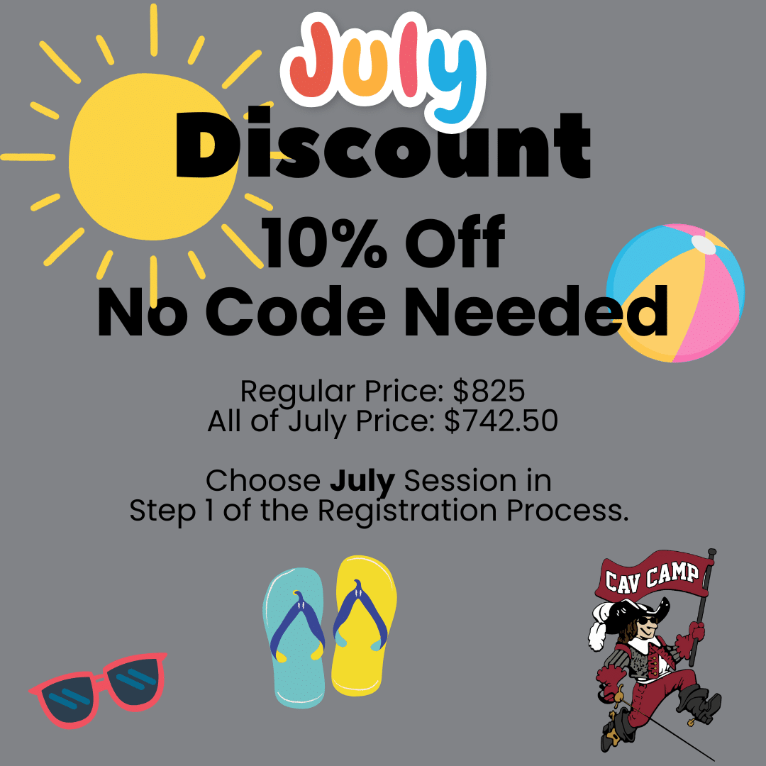 2025 Cav Camp July Discount