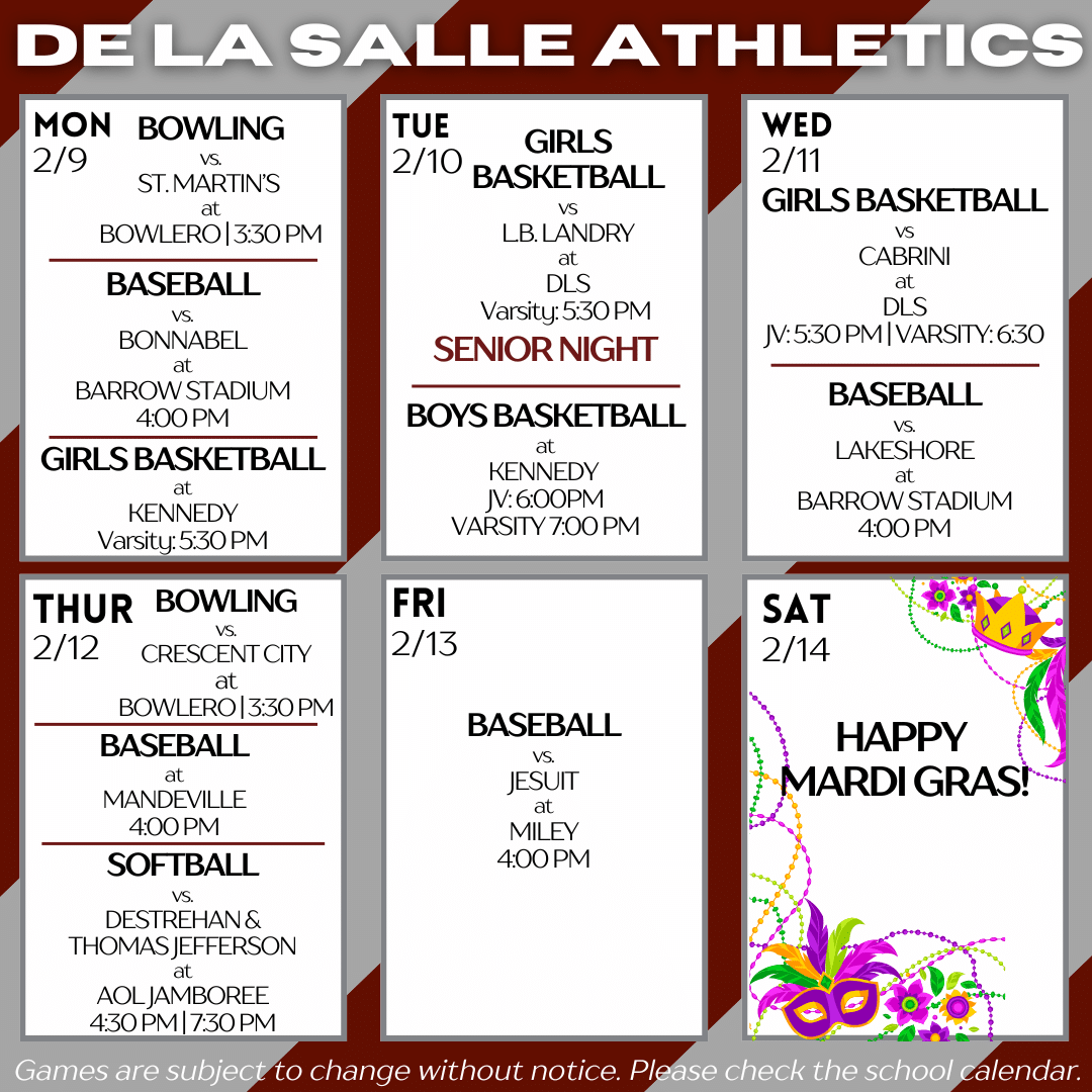 Athletic Weekly Schedule (1)